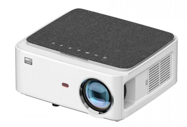 DigiCast Smart LED Projector top view showing control buttons and lens