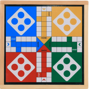 Wooden Ludo board game for classroom and family play